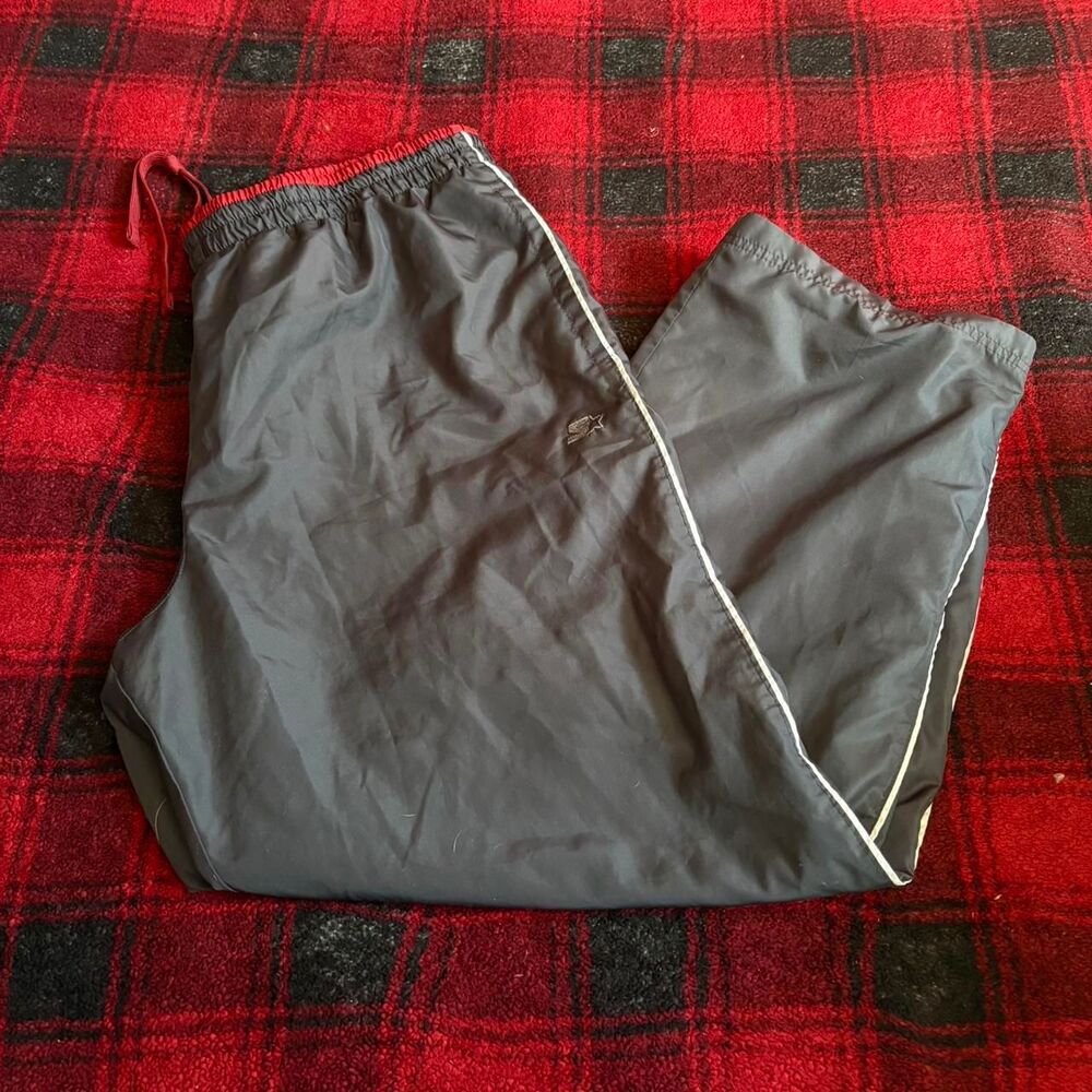 Grey, red Starter straight leg track pants Joggers-tracksuits